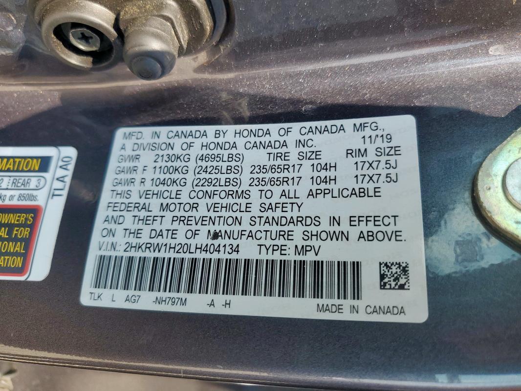 2020 HONDA CR-V LX - 2HKRW1H20LH404134