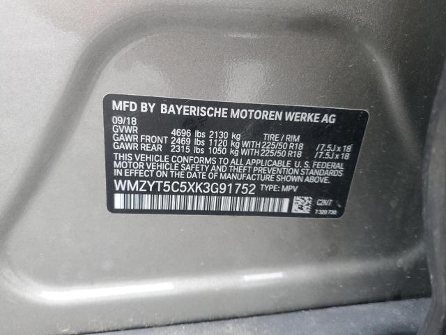 2019 MINI COOPER S COUNTRYMAN ALL4 WMZYT5C5XK3G91752