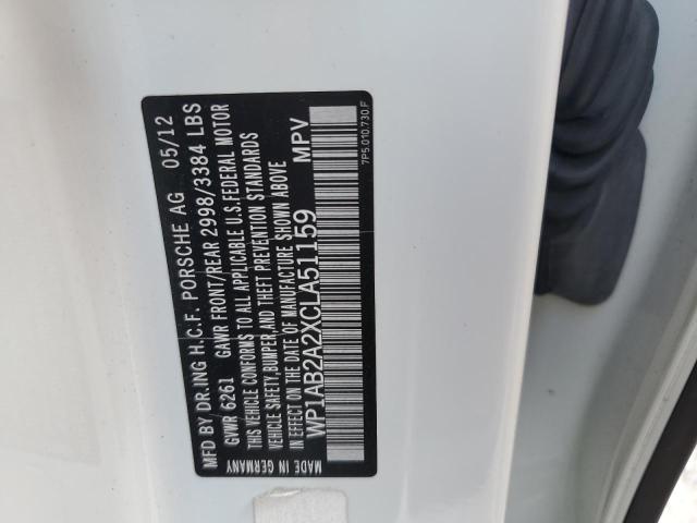 2012 PORSCHE CAYENNE S - WP1AB2A2XCLA51159