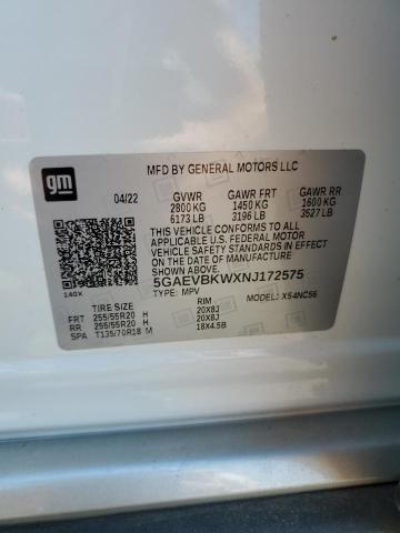 2022 BUICK ENCLAVE PREMIUM 5GAEVBKWXNJ172575