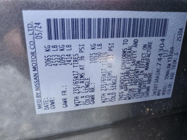 2024 NISSAN ROGUE S 5N1BT3AA1RC744304