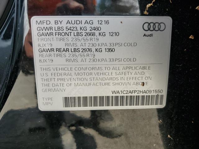 2017 AUDI Q5 PREMIUM WA1C2AFP2HA091550