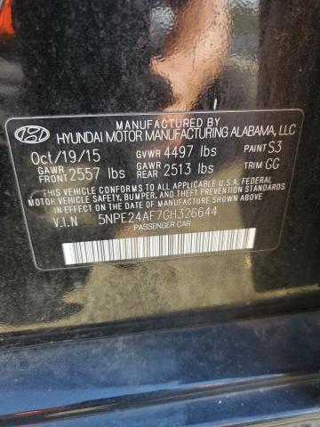 2016 HYUNDAI SONATA SE 5NPE24AF7GH326644