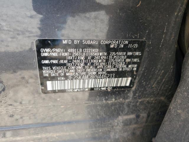 2024 SUBARU FORESTER T JF2SKAMC8RH446233