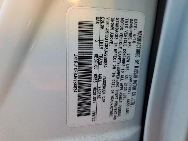 2018 NISSAN ROGUE SPOR JN1BJ1CR8JW286834