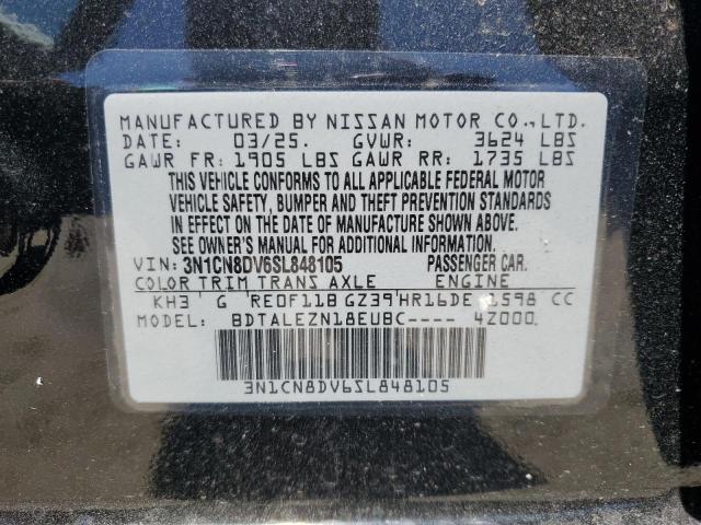2025 NISSAN VERSA S 3N1CN8DV6SL848105