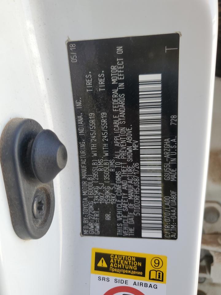 Lot #3264589913 2018 TOYOTA HIGHLANDER