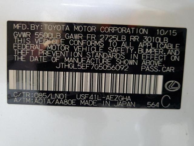 2016 LEXUS LS 460L JTHGL5EF7G5056092