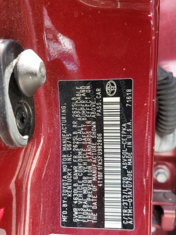 2015 TOYOTA CAMRY LE 4T1BF1FK5FU982806