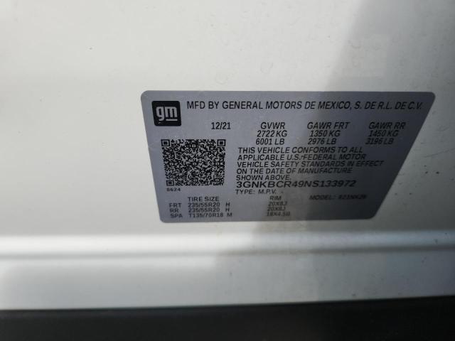 2022 CHEVROLET BLAZER 2LT 3GNKBCR49NS133972