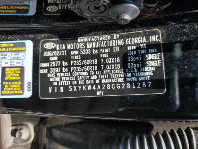 2012 KIA SORENTO SX - 5XYKW4A28CG231287
