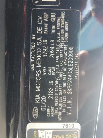 2020 KIA FORTE FE 3KPF24AD5LE209906