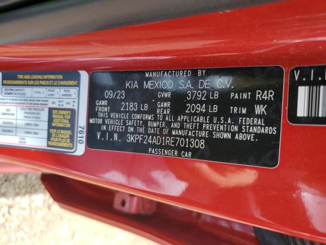 2024 KIA FORTE LX 3KPF24AD1RE701308