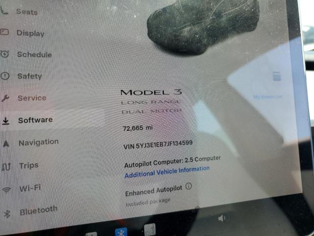 2018 TESLA MODEL 3 5YJ3E1EB7JF134599