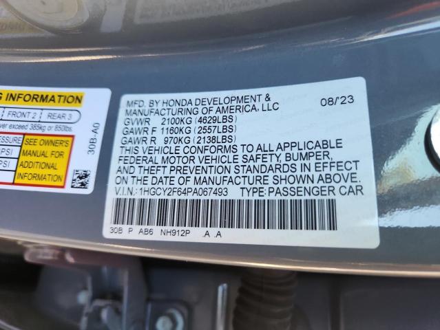 2023 HONDA ACCORD HYB 1HGCY2F64PA067493