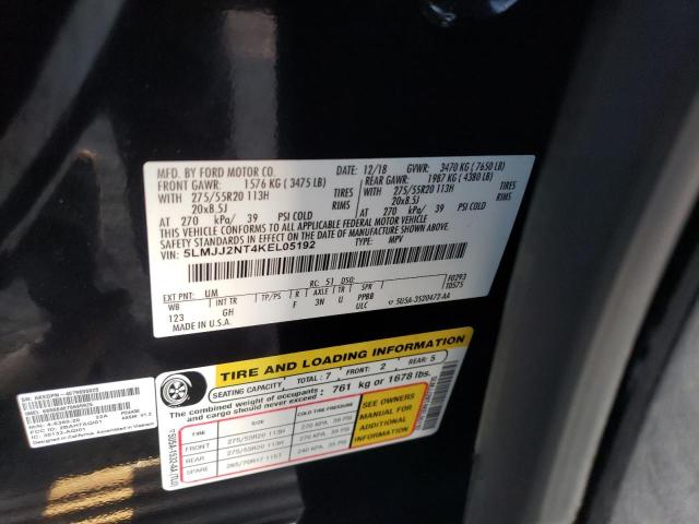 2019 LINCOLN NAVIGATOR 5LMJJ2NT4KEL05192
