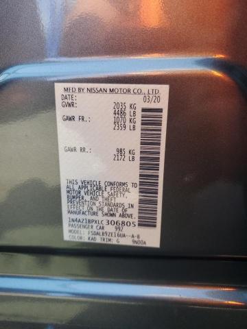 2020 NISSAN LEAF S 1N4AZ1BPXLC306805