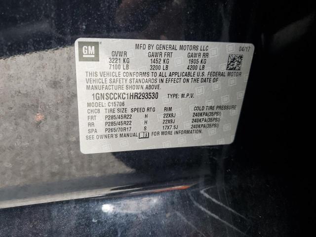2017 CHEVROLET TAHOE C150 1GNSCCKC1HR293530