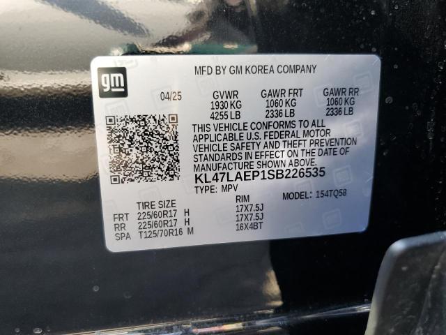 2025 BUICK ENVISTA PR KL47LAEP1SB226535