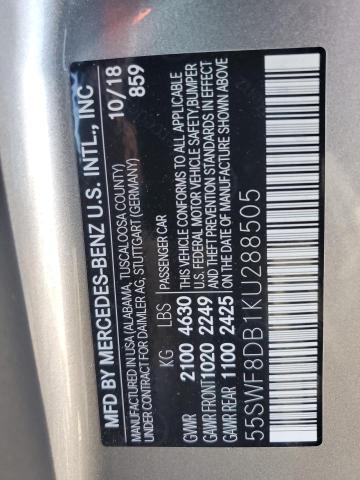 2019 MERCEDES-BENZ C 300 55SWF8DB1KU288505