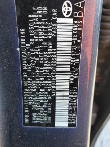 2019 TOYOTA COROLLA L 5YFBURHEXKP865844