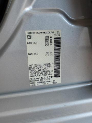 2021 NISSAN ALTIMA SV - 1N4BL4DW1MN372399