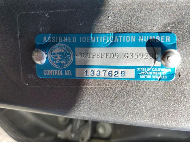 2021 GMC SIERRA C15 - 3GTP8FED9MG359290