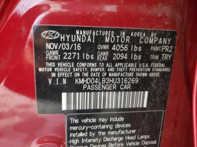 2017 HYUNDAI ELANTRA SP KMHD04LB3HU316269