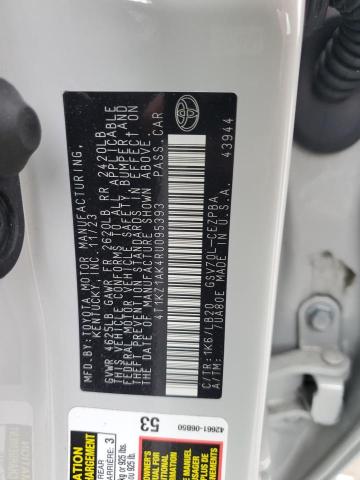 2024 TOYOTA CAMRY TRD 4T1KZ1AK4RU095393