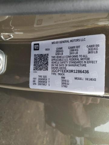 2024 CHEVROLET COLORADO T 1GCPTEEK0R1286436