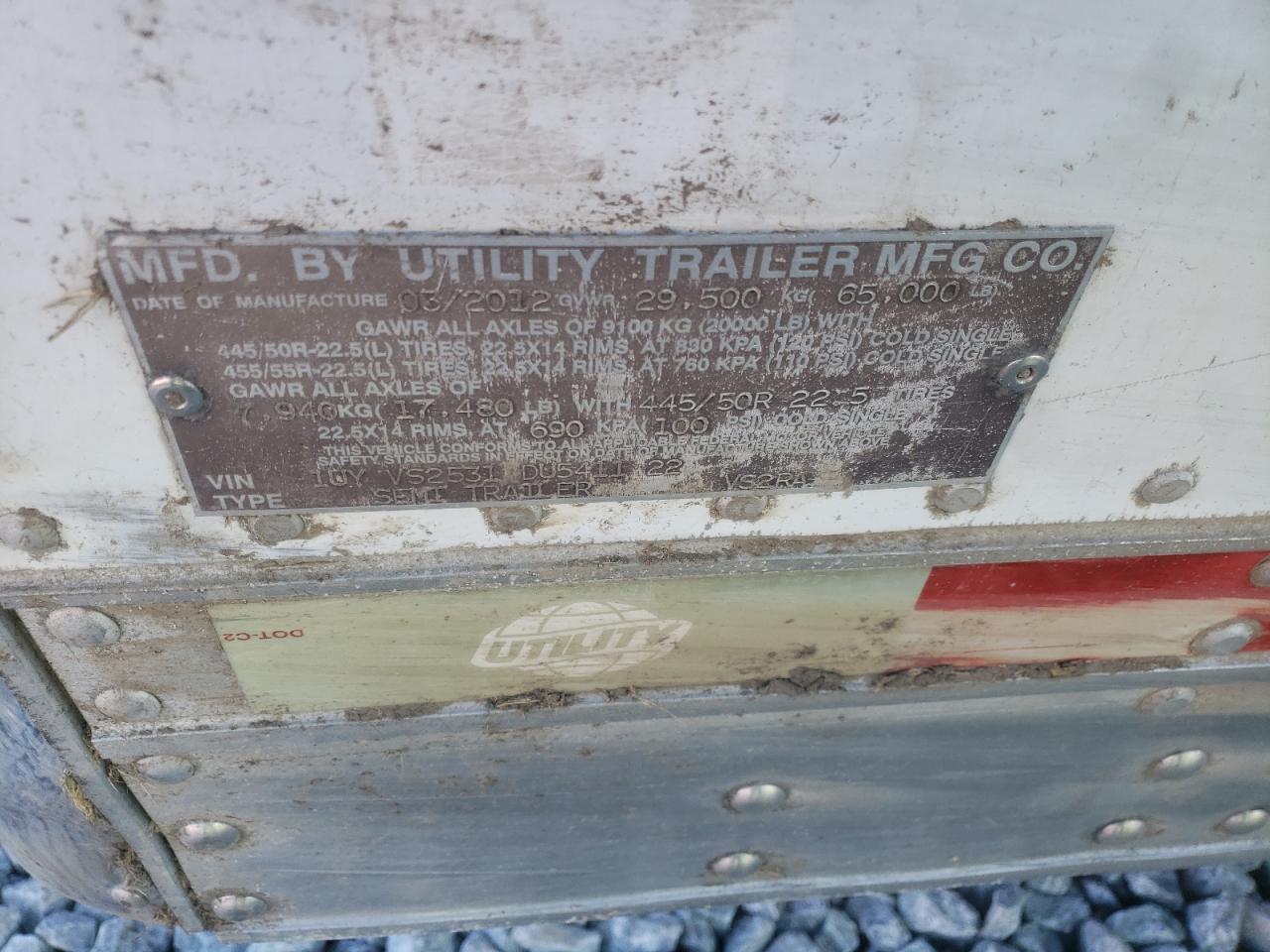 Lot #3240965172 2013 UTILITY VS2RA