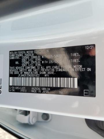 2022 LEXUS NX 450H JTJHKCFZ5N2001822