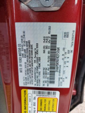2015 FORD FUSION TIT 3FA6P0K9XFR275164