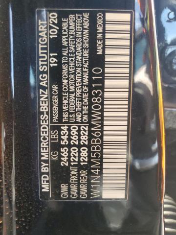2021 MERCEDES-BENZ GLB AMG 35 W1N4M5BB6MW083110