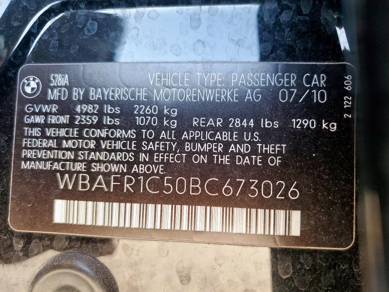2011 BMW 528 I - WBAFR1C50BC673026