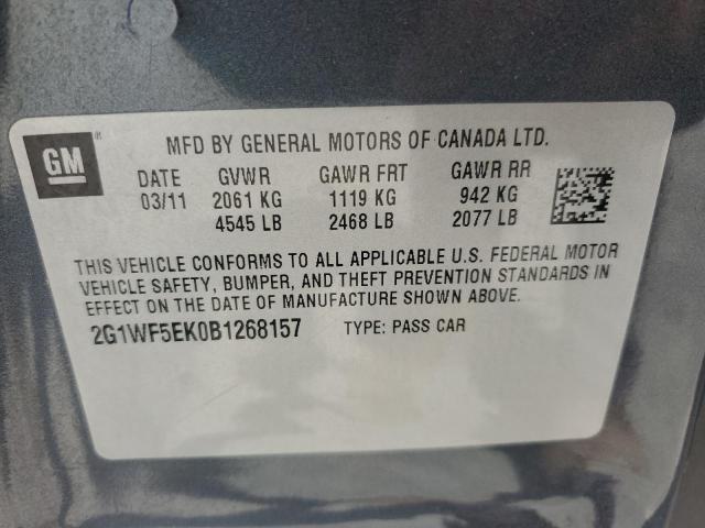 2011 CHEVROLET IMPALA LS - 2G1WF5EK0B1268157