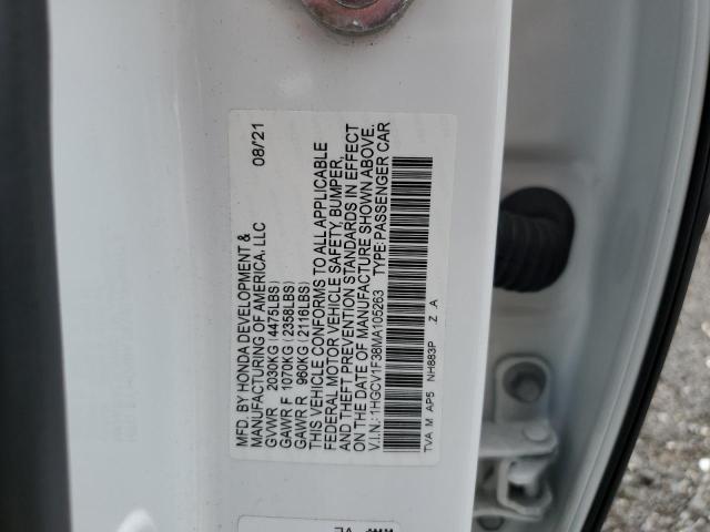 2021 HONDA ACCORD SPO 1HGCV1F38MA105263