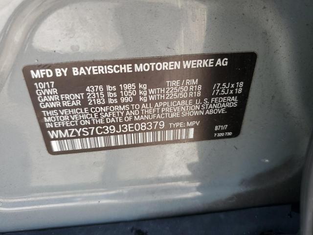 2018 MINI COOPER COU WMZYS7C39J3E08379