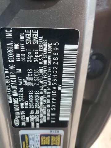 2017 KIA SORENTO EX 5XYPHDA56HG228695