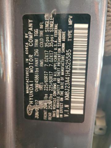 2017 HYUNDAI TUCSON SE KM8J23A41HU525585