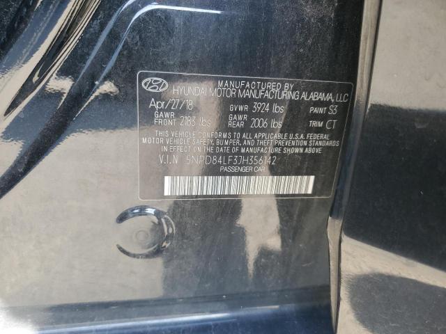 2018 HYUNDAI ELANTRA SEL 5NPD84LF3JH356142