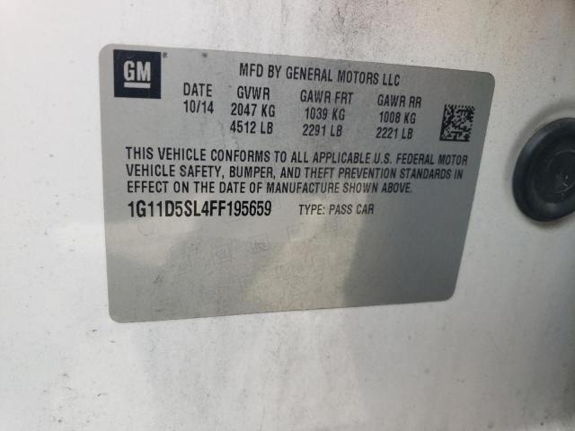 2015 CHEVROLET MALIBU 2LT 1G11D5SL4FF195659