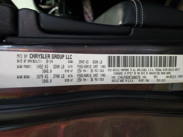 2015 JEEP GRAND CHEROKEE LIMITED 1C4RJFBG9FC608379