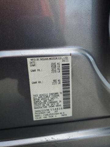 2021 NISSAN LEAF SV 1N4AZ1CV7MC554816