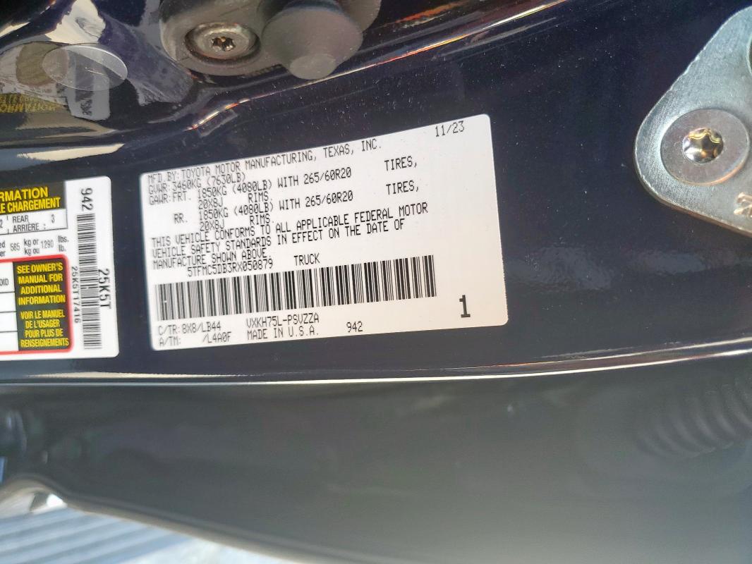 2024 TOYOTA TUNDRA CRE - 5TFMC5DB3RX050879