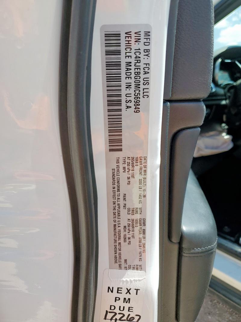 2021 JEEP GRAND CHER 1C4RJEBG0MC569849