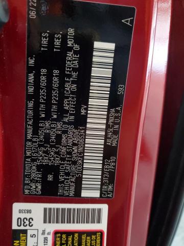 2022 TOYOTA SIENNA XSE 5TDDSKFC1NS065341