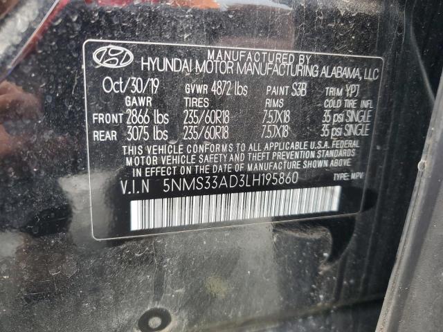 2020 HYUNDAI SANTA FE S 5NMS33AD3LH195860