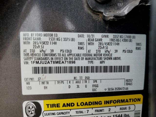2021 FORD EXPEDITION LIMITED 1FMJU2AT8MEA71898
