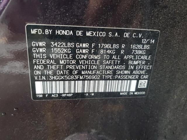 2015 HONDA FIT EX 3HGGK5G83FM756902